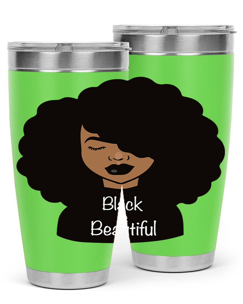 black is beautiful 12#- women-girls- Tumbler