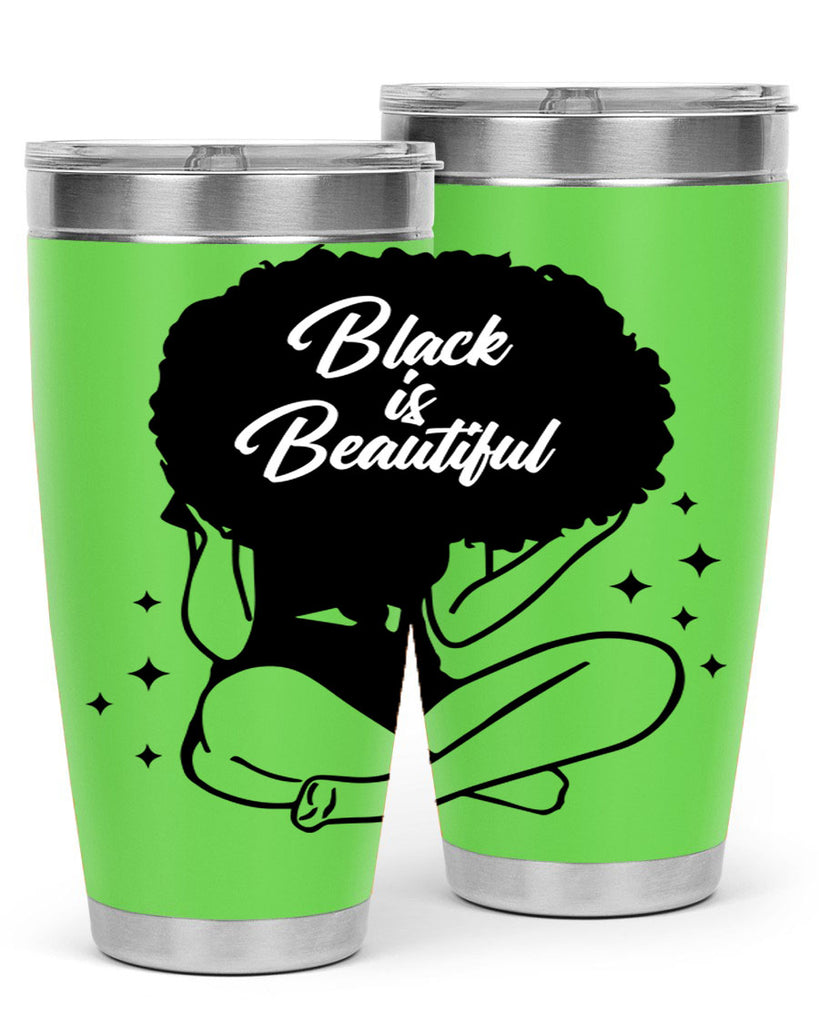 black is beautiful 15#- women-girls- Tumbler