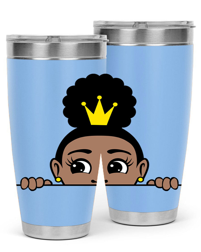 afro puff crown girl 1#- women-girls- Tumbler