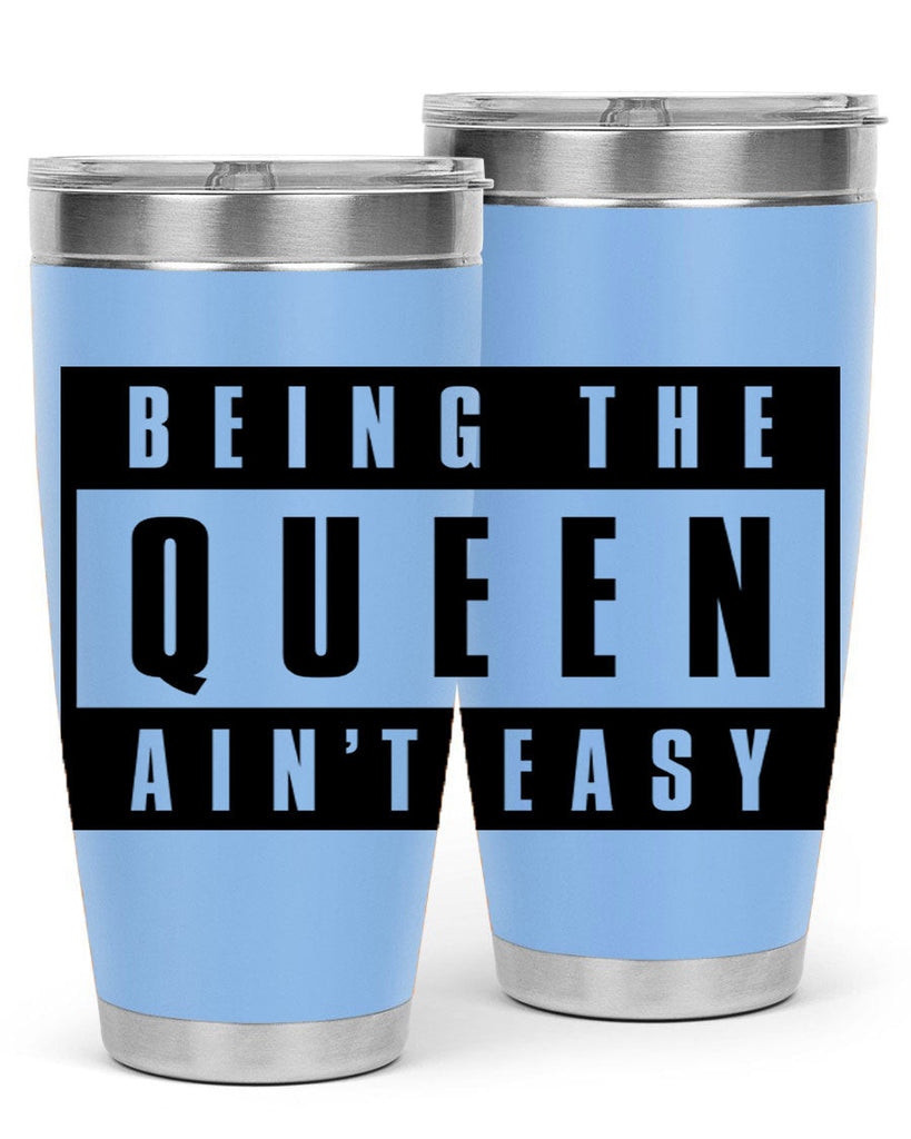 being the queen aint easy 258#- black words phrases- Cotton Tank