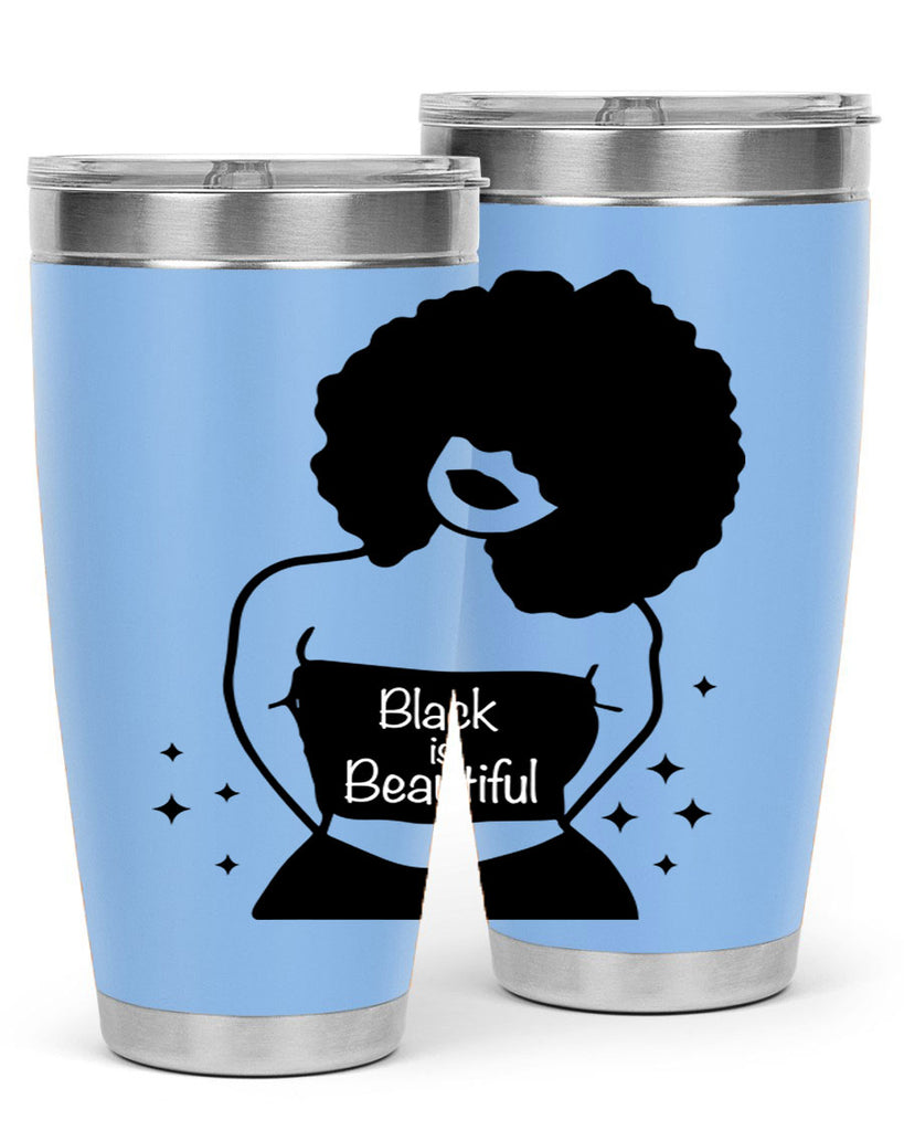 black is beautiful 11#- women-girls- Tumbler