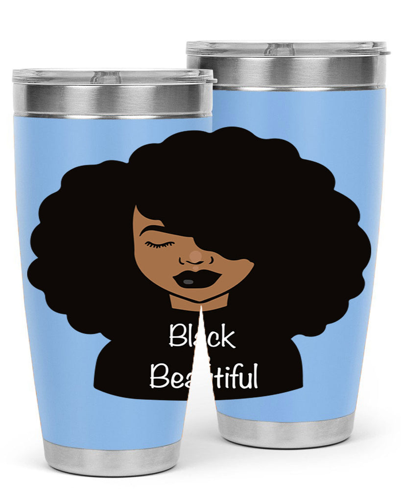 black is beautiful 12#- women-girls- Tumbler