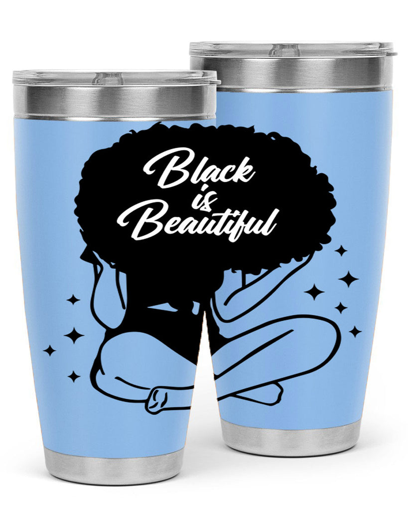 black is beautiful 15#- women-girls- Tumbler