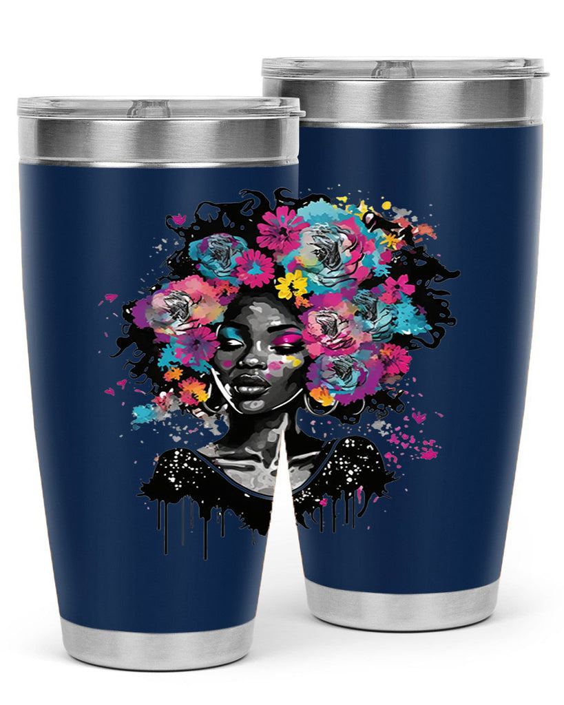 Sparkling Black Girl Design 17#- women-girls- Tumbler