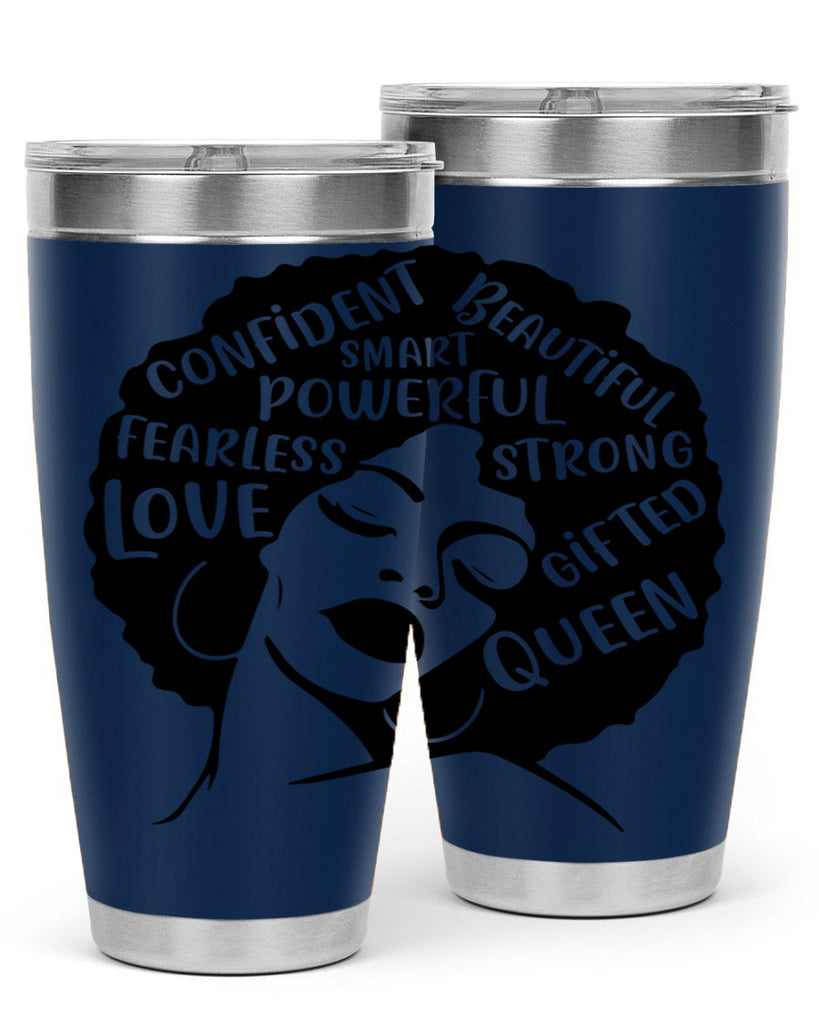afro lady with words 24#- women-girls- Tumbler