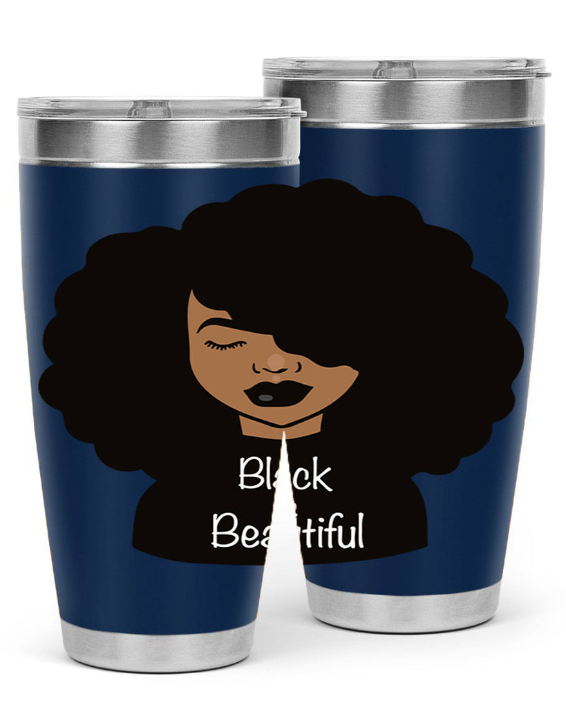 black is beautiful 12#- women-girls- Tumbler