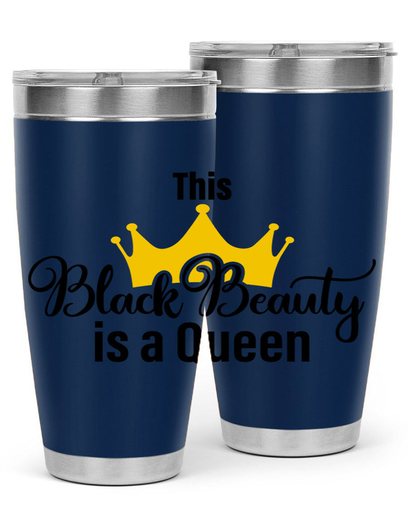 this black beauty is a queen Style 3#- women-girls- Tumbler