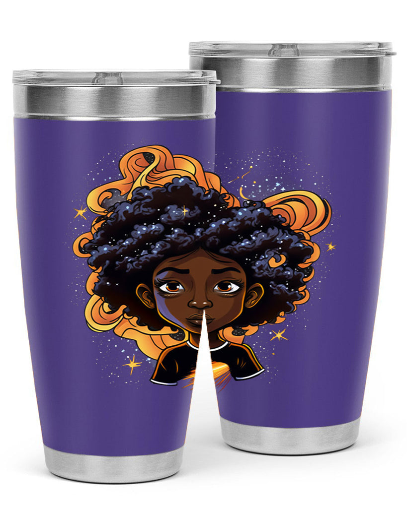 Sparkling Black Girl Design 12#- women-girls- Tumbler