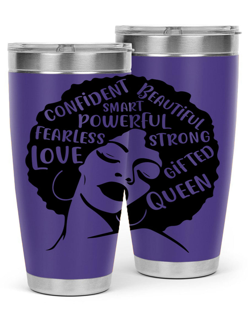 afro lady with words 24#- women-girls- Tumbler