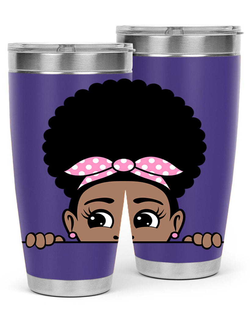 afro puff bandana girl peekaboo 85#- women-girls- Tumbler