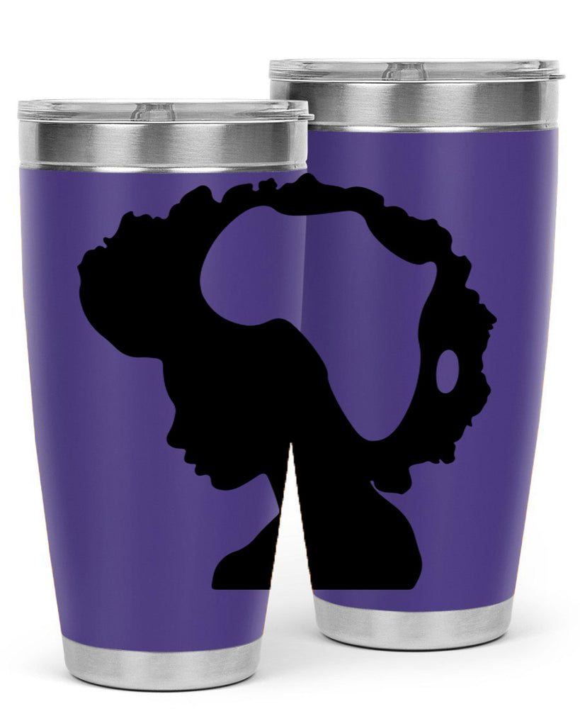 afro woman with africa map 65#- women-girls- Tumbler