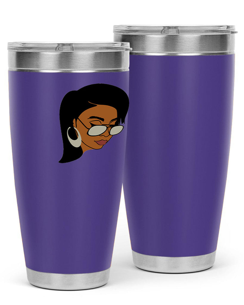 black afro 48#- women-girls- Tumbler