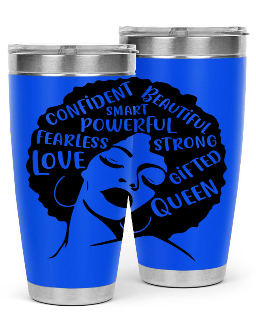 afro lady with words 24#- women-girls- Tumbler