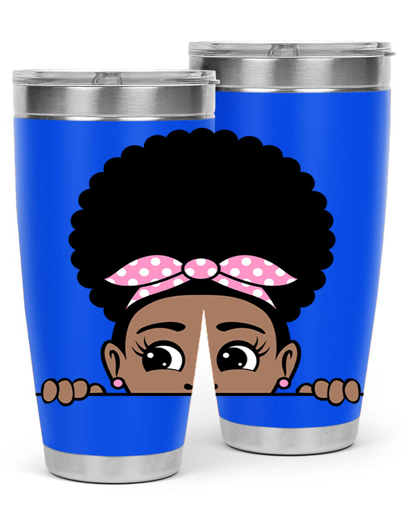afro puff bandana girl peekaboo 85#- women-girls- Tumbler