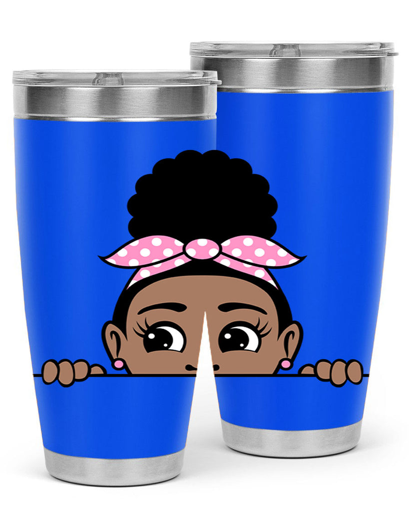 afro puff bandana girl peekaboo 86#- women-girls- Tumbler