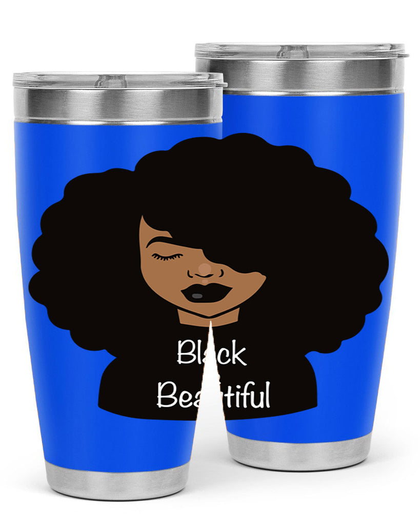 black is beautiful 12#- women-girls- Tumbler