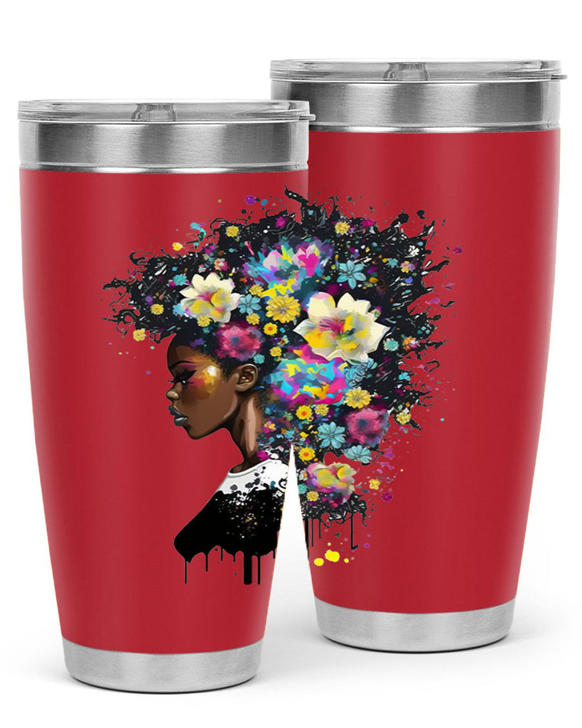 Sparkling Black Girl Design 2#- women-girls- Tumbler
