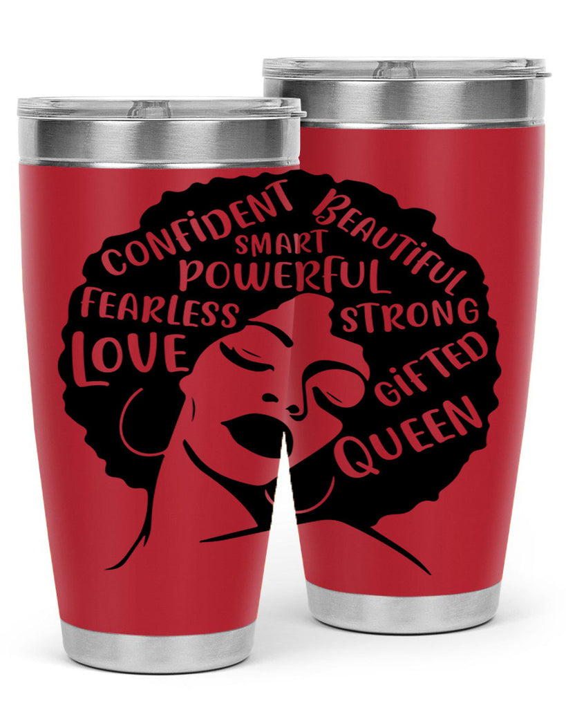 afro lady with words 24#- women-girls- Tumbler