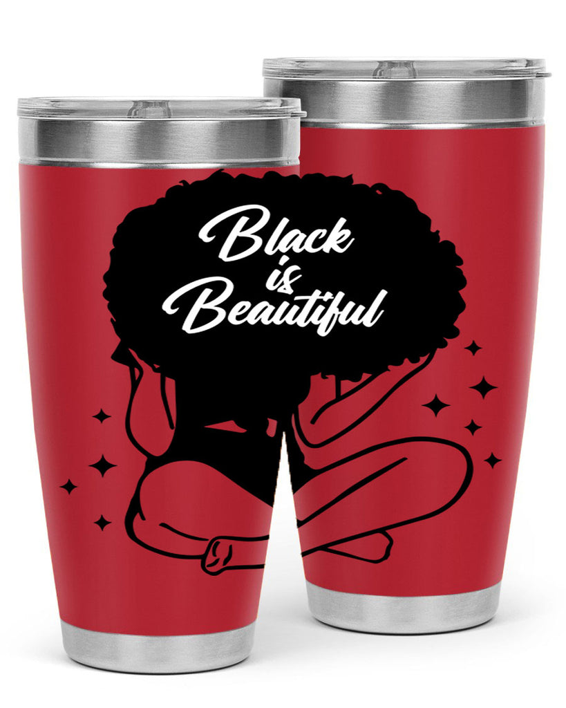 black is beautiful 15#- women-girls- Tumbler