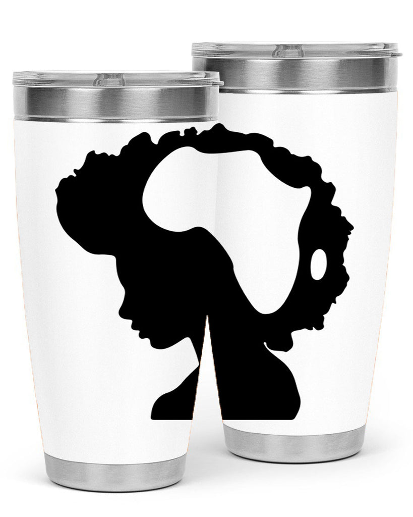 afro woman with africa map 65#- women-girls- Tumbler