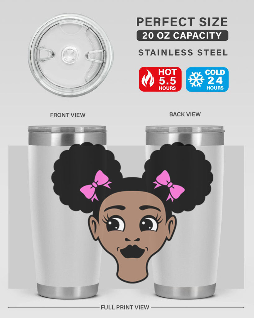 afro puffs girl 76#- women-girls- Tumbler