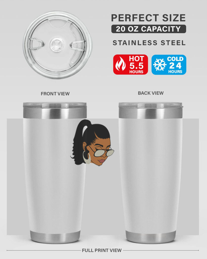 black afro 42#- women-girls- Tumbler