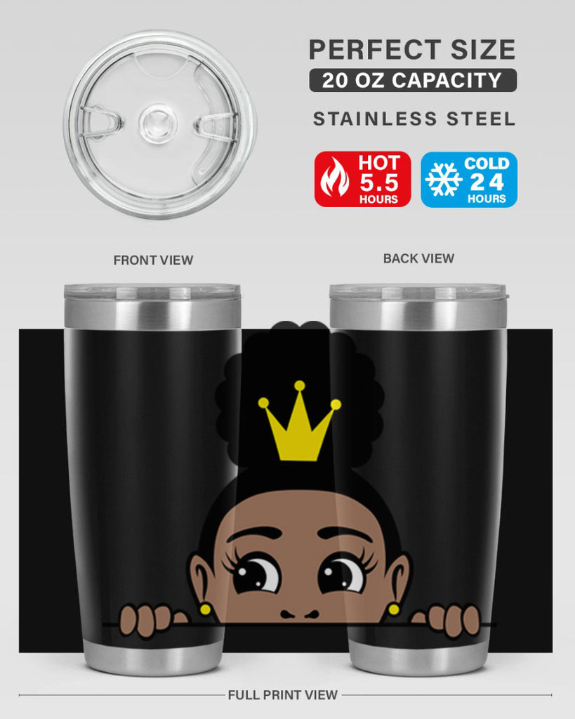 afro puff crown girl 2#- women-girls- Tumbler