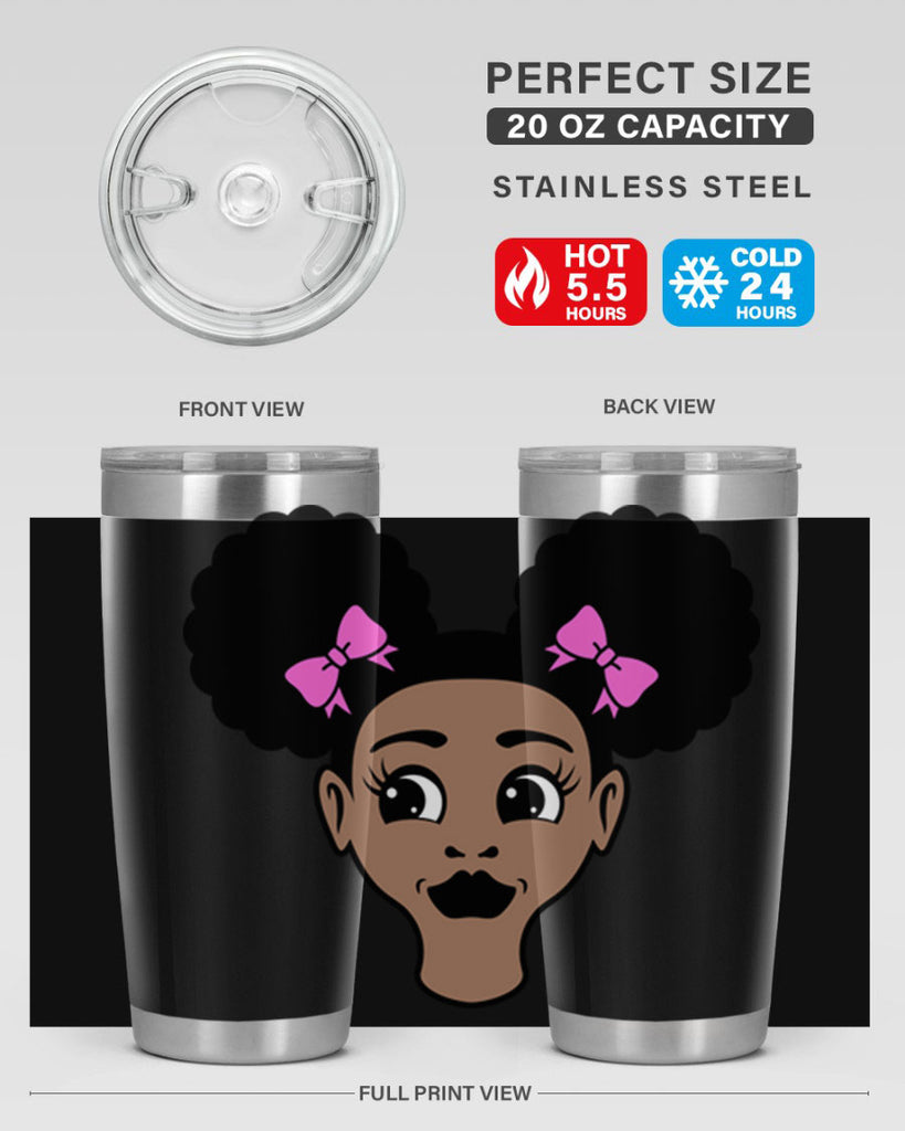 afro puffs girl 76#- women-girls- Tumbler