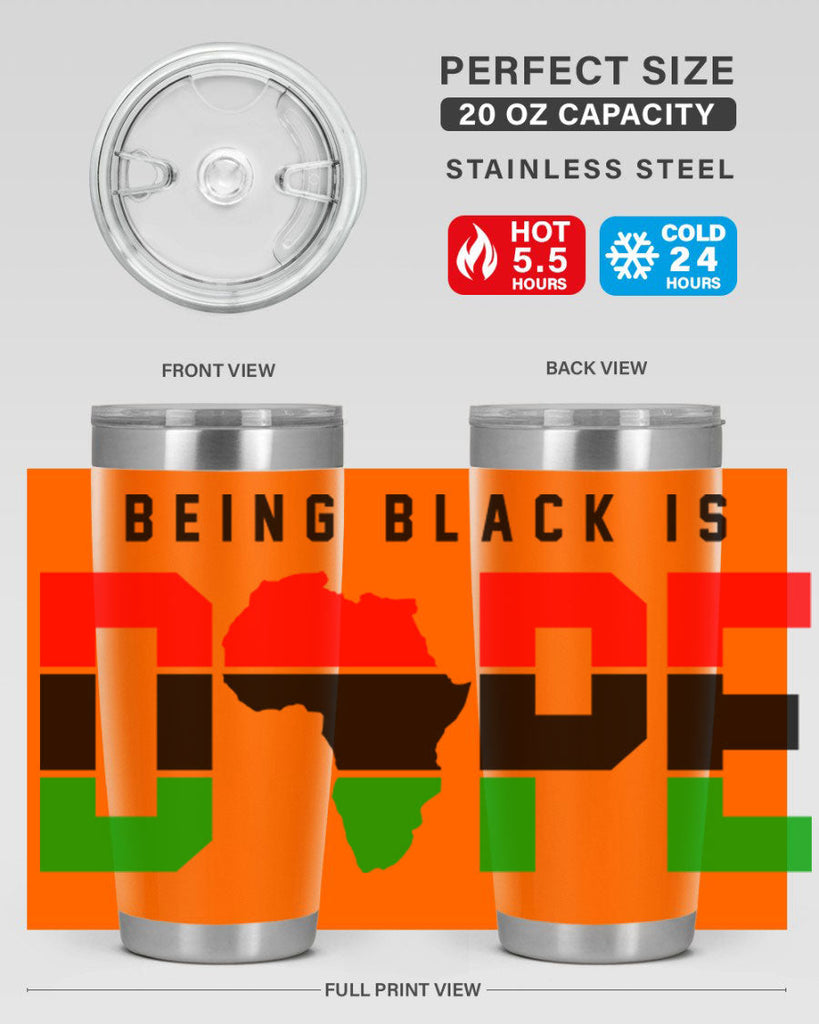 being black is dope africa 257#- black words phrases- Cotton Tank