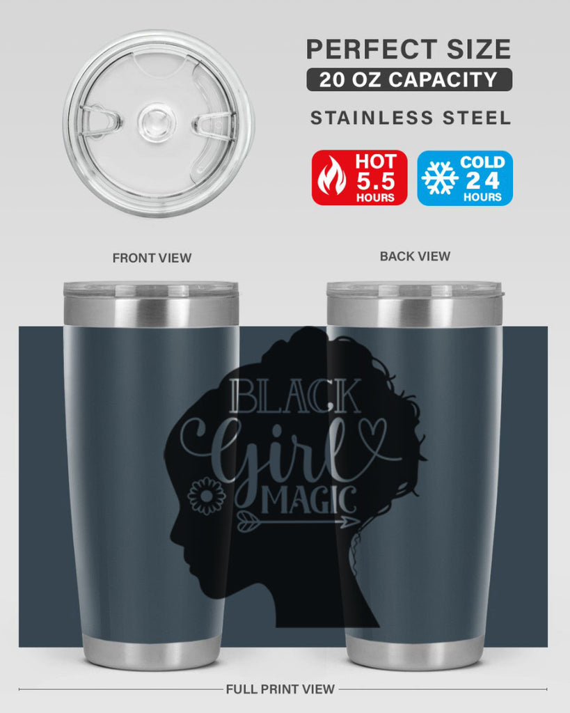 Black girl magic Style 59#- women-girls- Tumbler