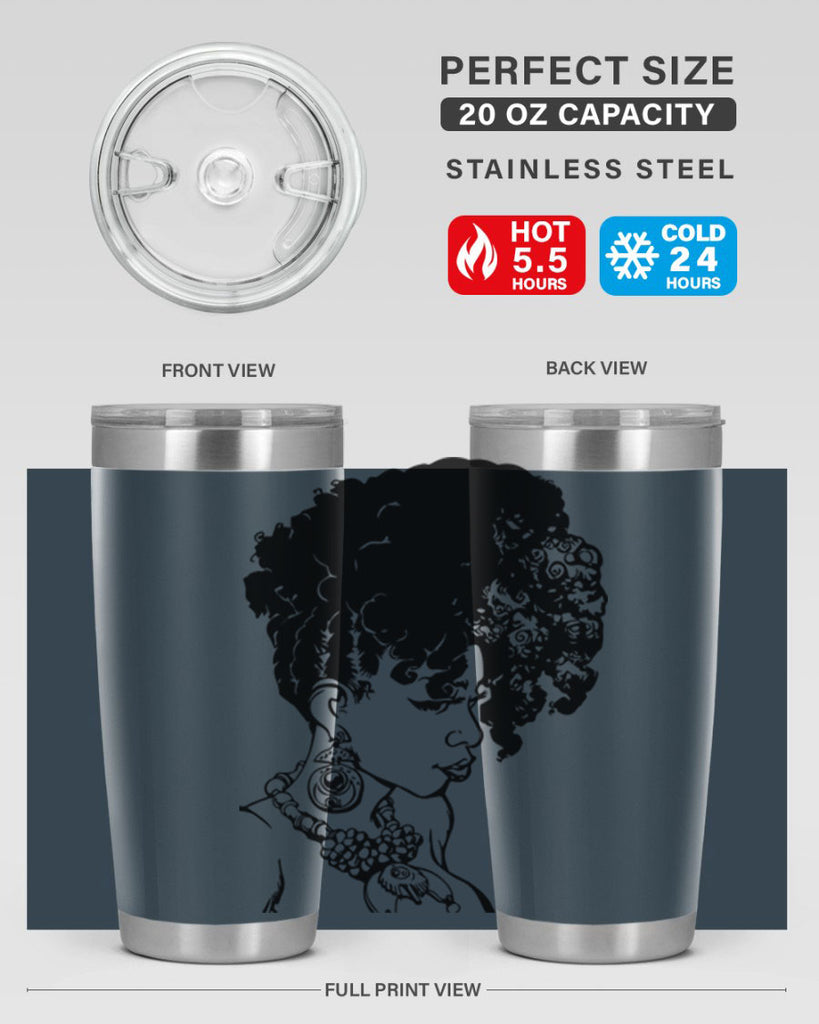 black women - queen 40#- women-girls- Tumbler