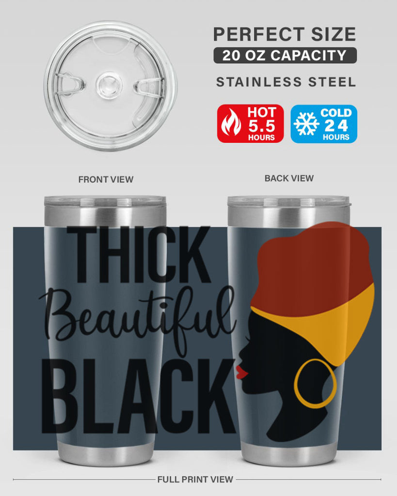 thick beautiful black Style 4#- women-girls- Tumbler