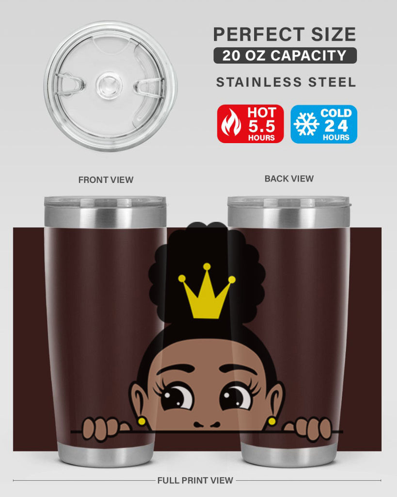 afro puff crown girl 2#- women-girls- Tumbler