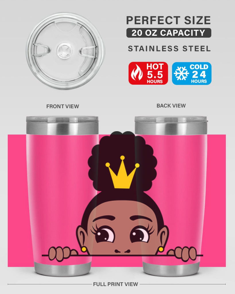 afro puff crown girl 2#- women-girls- Tumbler