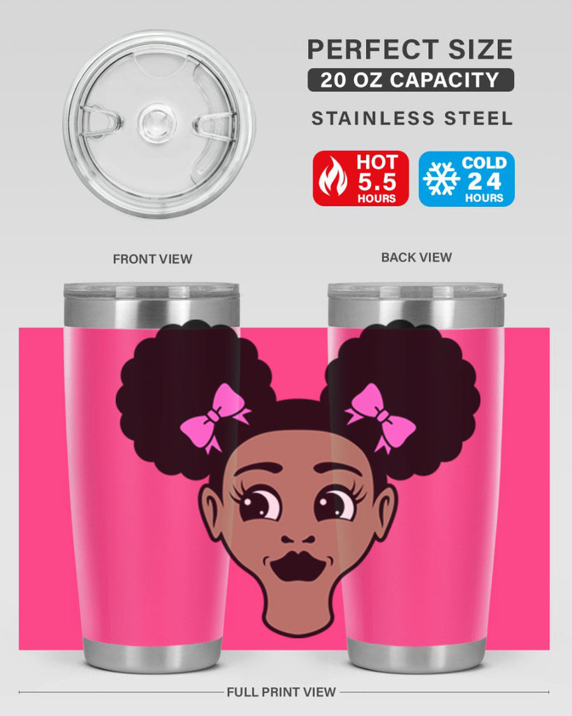 afro puffs girl 76#- women-girls- Tumbler