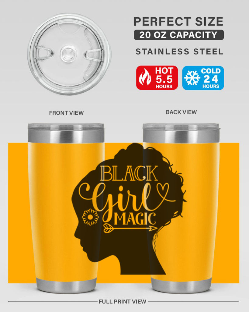 Black girl magic Style 59#- women-girls- Tumbler