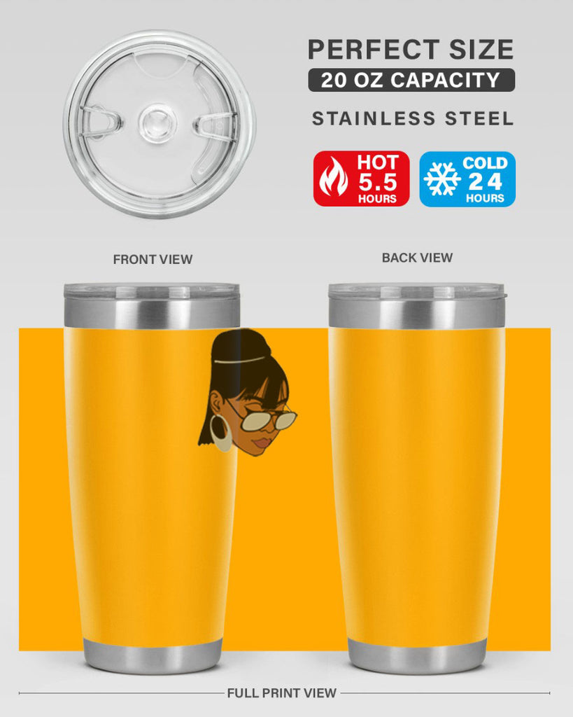 black afro 40#- women-girls- Tumbler