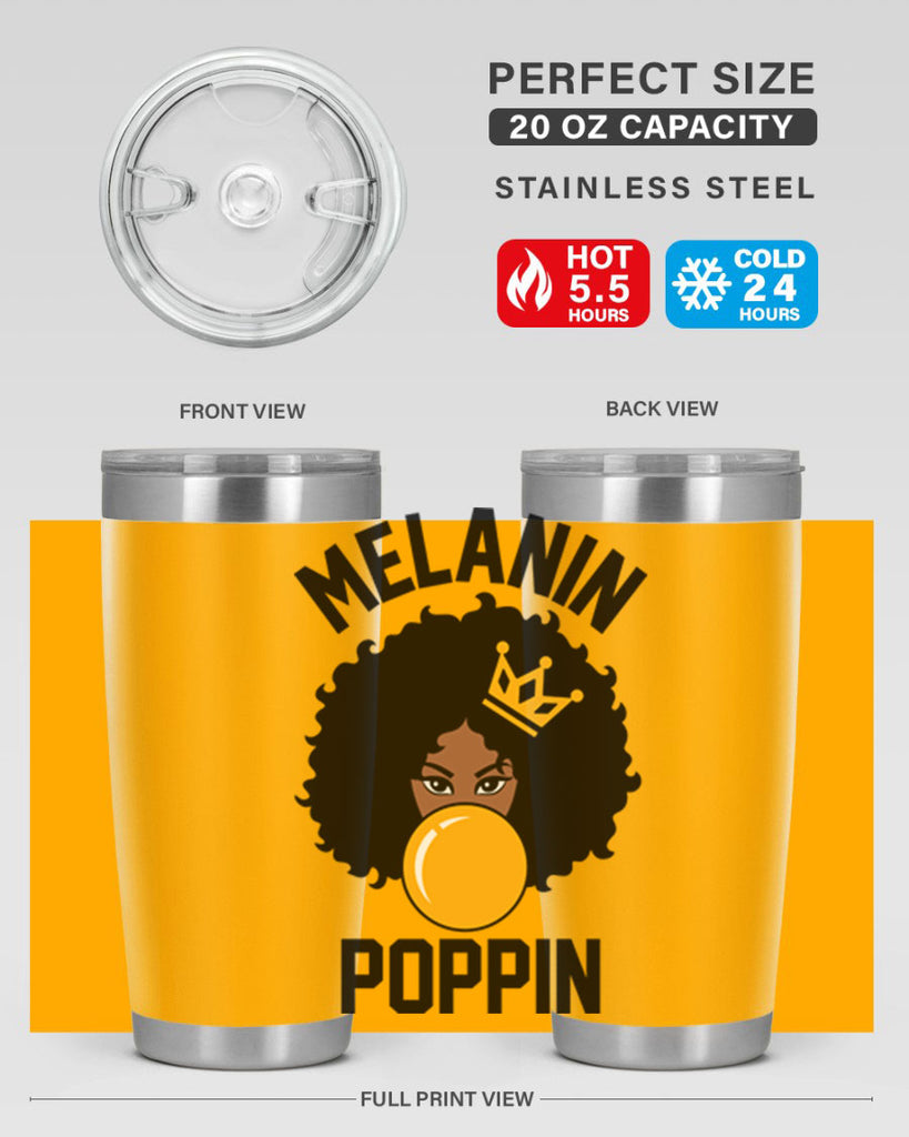 melanin poppin afro girl 25#- women-girls- Tumbler