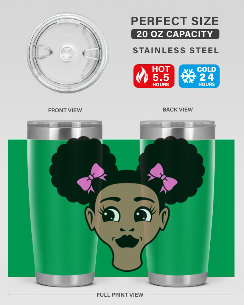afro puffs girl 76#- women-girls- Tumbler