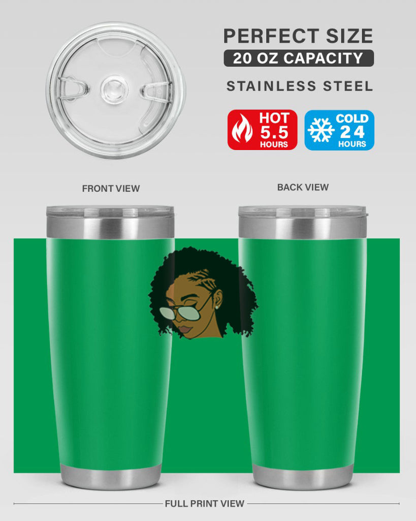 black afro 47#- women-girls- Tumbler
