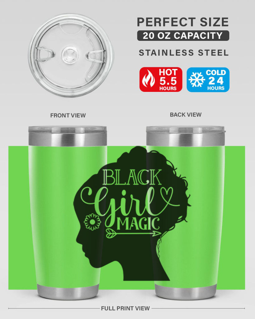Black girl magic Style 59#- women-girls- Tumbler