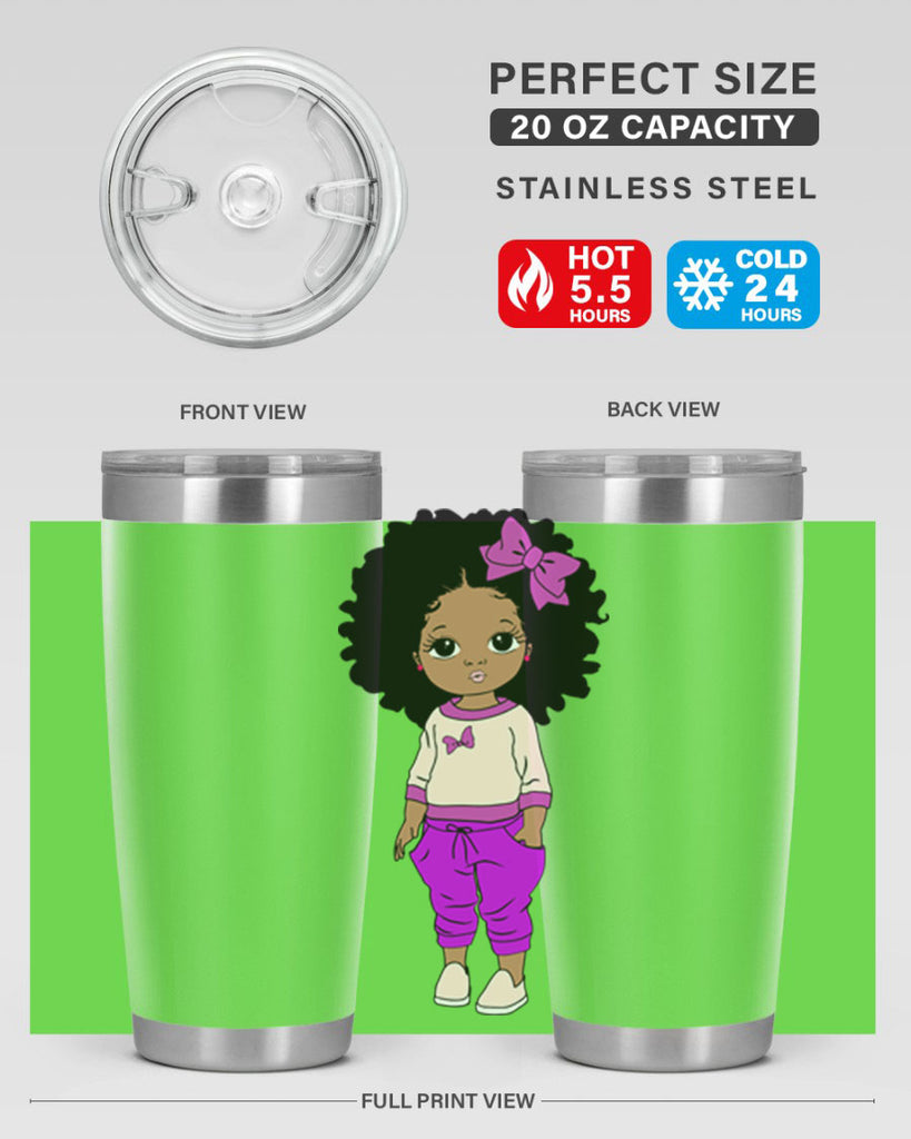 Black girl style 10#- women-girls- Tumbler