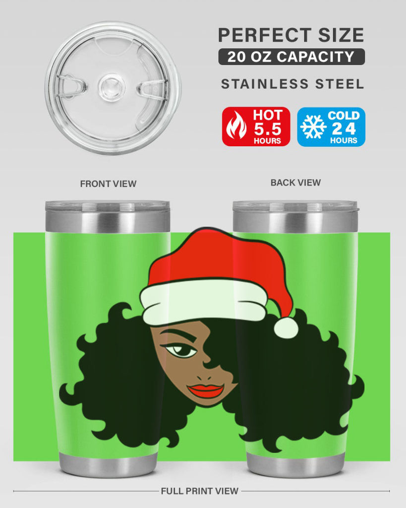 afro santa claus girl 71#- women-girls- Tumbler