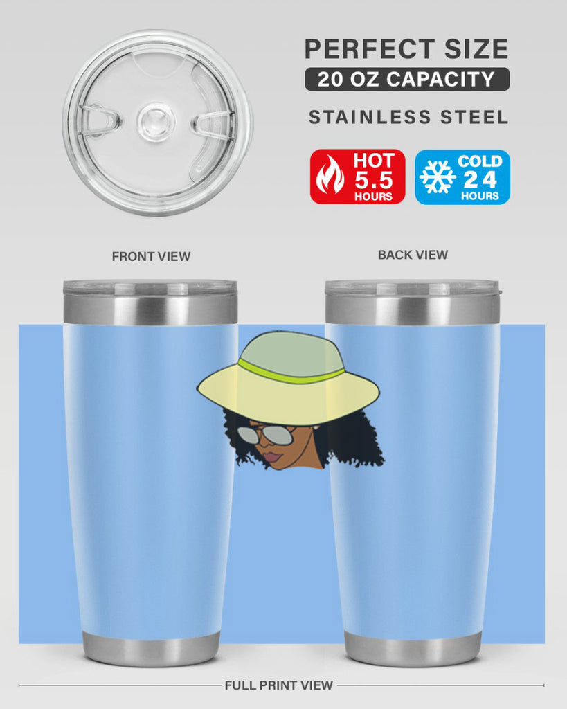 black afro 45#- women-girls- Tumbler
