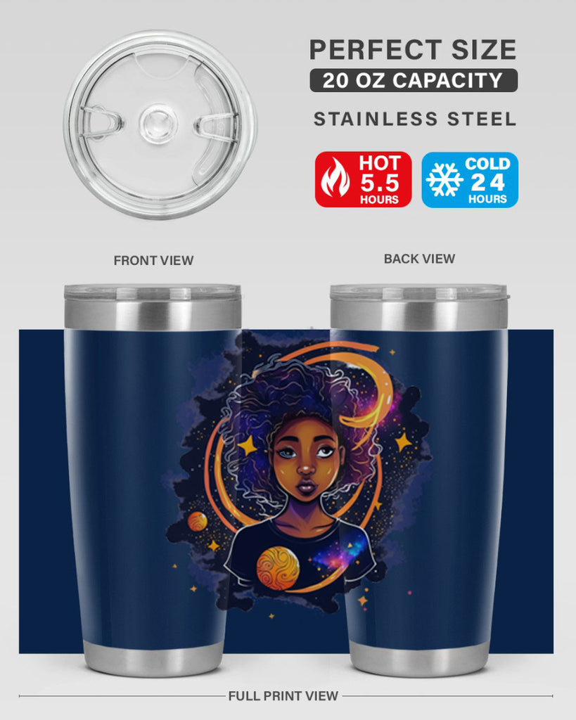 Sparkling Black Girl Design 19#- women-girls- Tumbler