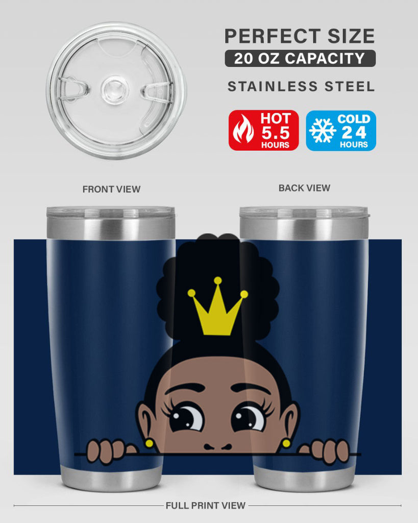 afro puff crown girl 2#- women-girls- Tumbler