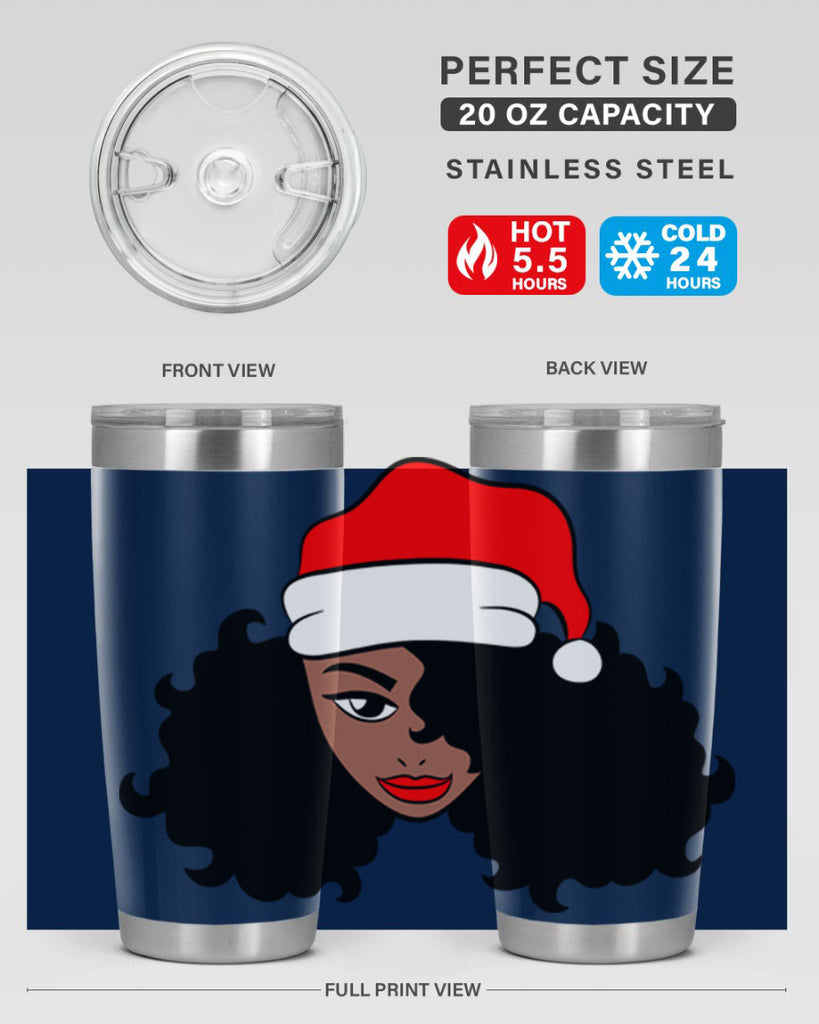 afro santa claus girl 71#- women-girls- Tumbler