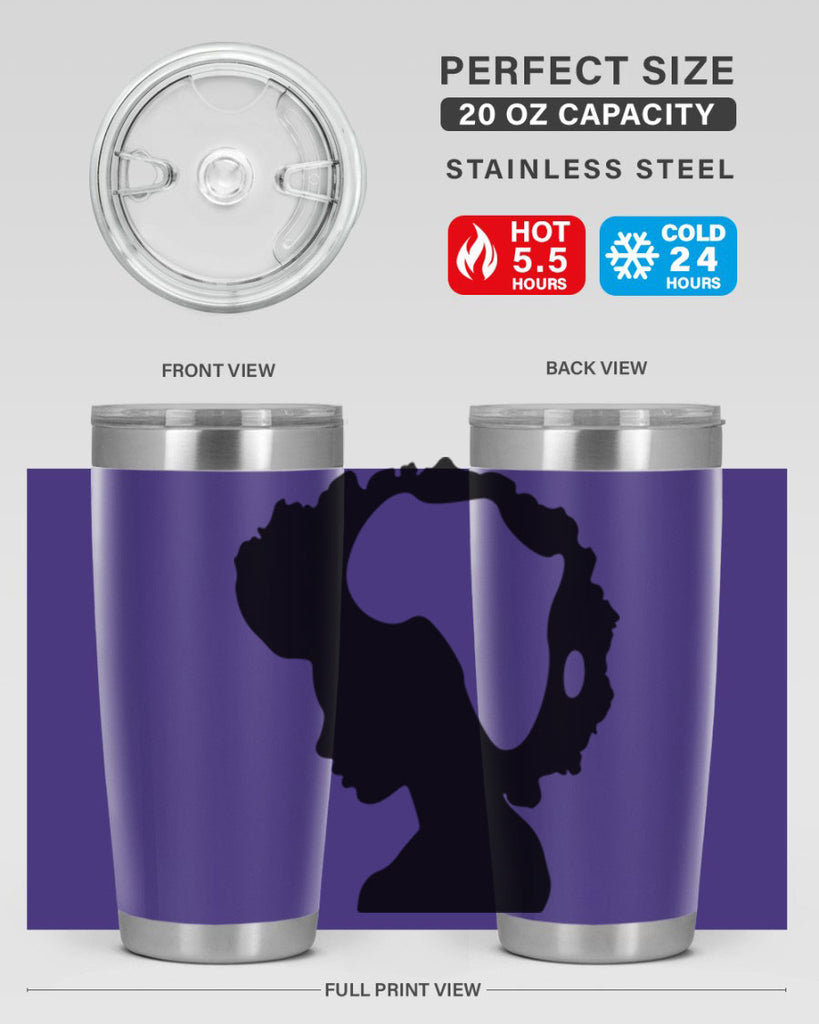 afro woman with africa map 65#- women-girls- Tumbler