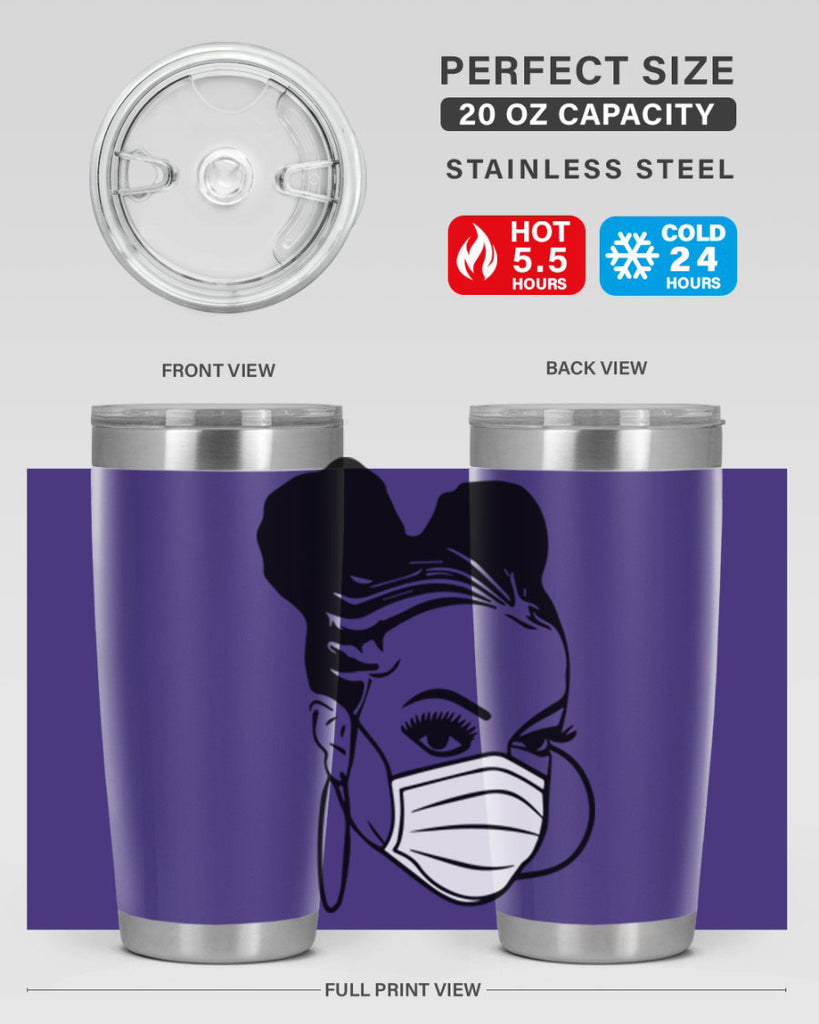 black nurse 6#- women-girls- Tumbler