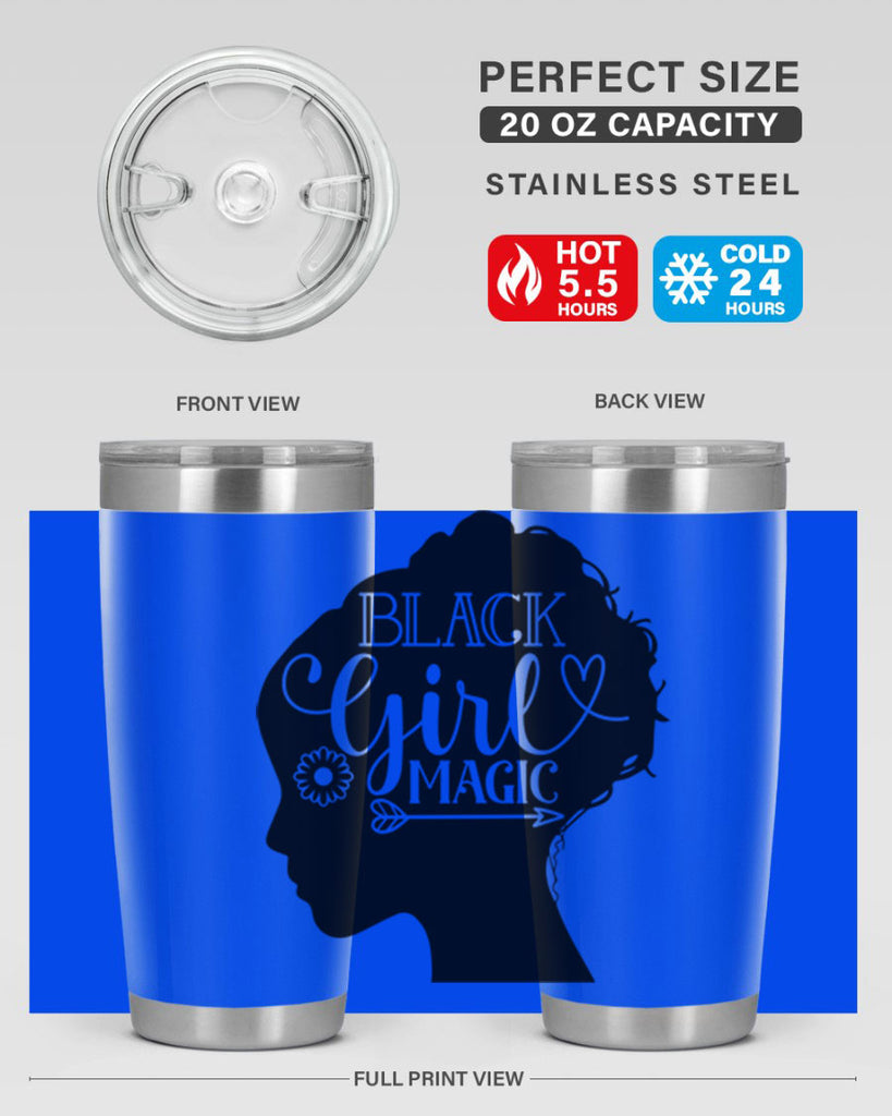 Black girl magic Style 59#- women-girls- Tumbler